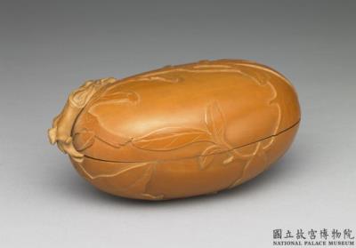 图片[2]-Gourd-shaped box with bamboo-yellow veneer. 18th century.-China Archive